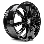 For Nissan Rogue 17-20 5 V-spoke Painted Black 17X7 Alloy Factory Wheel Replica New. Price: $251.12.
