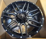 (qty 1) Off-road XF-222 Gloss Black & Milled Wheel Rim 20X9 5X127/139.7 12MM New. Price: $320.99.