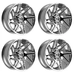 Set 4 20" Gear Off Road 777C Vortex 20X9 8X170 00MM Wheels Chrome Plated Rims New. Price: $1948.57.