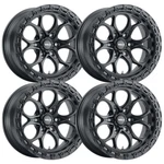 (SET-4) Weld Off-road Ledge 18X9 6X135 Satin Black -12MM Wheels Rims Inch New. Price: $1440.00.
