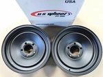 Us Wheel 68 Series Rat Rod Matte Blk, 15"X 6", On 3/4" Bolt Cir, 3" Bs, Pair New. Price: $149.99.