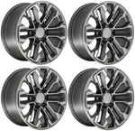 (4) New 18" X 8.5" Alloy Wheel Rim 2019-2021 Gmc Sierra Chevy Silverado 1500. Price: $1089.99.