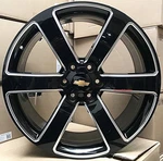 22 Gloss Black Milled 5254 Replica Wheels Fits Chevy Silverado Tahoe 6X5.5 New. Price: $1189.99.