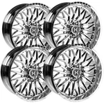 (set Of 4) Hardcore HC103 Wicked 22X10 8X170 -25MM Chrome Wheels Rims 22" Inch New. Price: $2316.00.
