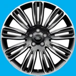 Land Rover Range Sport 2018 2019 22" Oem Rim Wheel 72328 JK6M1007EA Remanufactured. Price: $594.00.
