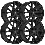 (set Of 4) Edge Street 356B 18X8 5X100/5X4.5" +40MM Gloss Black Wheels Rims New. Price: $856.00.