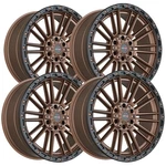 (set Of 4) Vortek VRT-604 22X10 6X135/6X5.5" -18MM Bronze Wheels Rims 22" Inch New. Price: $1218.96.