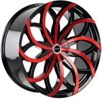 Strada S61 Huracan 24X10 5X115/5X120 +15MM Black/red Wheel Rim 24" Inch New. Price: $476.00.