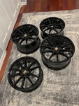 Porsche 911 992 991 Carrera 4S 20" / 21" Wheels Rims Oem Set - Gloss Black Used. Price: $2999.00.