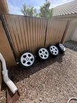 2005 Mercedes SL500 R230 Roadster #345 Wheels Rims Turbine Style Spokes Set New. Price: $1200.00.