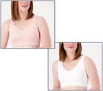 Anybody Intimates Women's Set Of 2 All-day Seamless Bras, Blush/ White, New. Price: $22.99.
