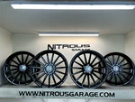 22 Black Concave Staggered Road Force RF15 Wheels Tesla Model P90 P100 Plaid New. Price: $1747.50.