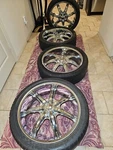 U2 35S 22 Inch Chrome Rims Good Condition. Are Straight With No Flaking. Used. Price: $700.00.