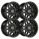 (SET-4) Dropstars 602SB 20X10 5X127/5X139.7 -19MM Black Wheels Rims Inch New. Price: $1264.80.