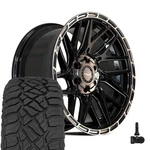 4PLAY 4PS28 20X9 Black Wheels & 275/55R20 Rt Tires, Tpms Set 6X135 6X139.7 18E New. Price: $2425.00.