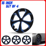 Set Of 4 Black & Blue 15'' Hubcaps Wheel Covers For Toyota Prius 2010-2015 New. Price: $48.99.