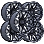 (set Of 5) Fuel FC885 Injector 20X9 6X5.5" +1MM Black/tint Wheels Rims 20" Inch New. Price: $2195.95.