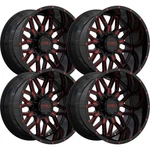 (SET-4) Massiv Off-road OR4 22X10 5X127/5X139.7 -18MM Black Red Wheels Inch New. Price: $1496.00.