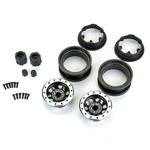 Pro-line PRO283801 1/6 Steelies Stamped 2.9" Dual SCX6 Wheels Silver/black New. Price: $49.99.