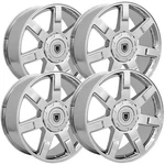 (set Of 4) Oe Wheels CA80 22X9 6X5.5" +31MM Chrome Rims 22" Inch New. Price: $1734.96.