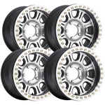 (set Of 4) Raceline Monster Beadlock 15X8 5X4.5" -32MM Machined Wheels Rims New. Price: $1850.96.