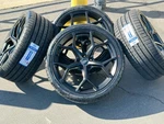 New 19" Matte Black 19X8.5" Tires Rims 5X112 ET32 Wheels Fits: Audi A4 S4. Price: $1799.99.
