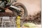 3D Dirtbike Wheel Racing Track Self-adhesive Removable Wallpaper Murals Brand. Price: $180.22.