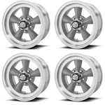 Set 15" American Racing VVN105 Torq Thrust D Gray 15X4.5 5X4.75 Rim -15MM New. Price: $756.00.