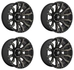 Set 18" Fuel D674 Blitz 18X9 6X5.5 Matte Black Double Tint Wheels 20MM Rims New. Price: $1336.00.