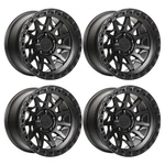 Lock Off-road Lunatic 17X9 6X139.7 -12MM Matte Black Wheel Rim 17" Inch Set 4 New. Price: $1152.00.