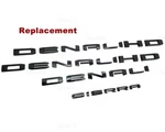 2019-25 Gloss Black Denali Sierra Emblems Fit Gmc 2500HD 3500HD New. Price: $75.95.