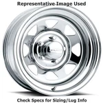 U.s. 75-5055 Series 8-SPOKE 15X10 Wheel, 5X5.5 Bolt Pattern, Chrome New. Price: $265.36.