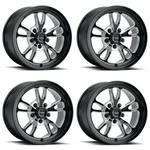 Set 17" Vision 149 Patriot Gloss Black Milled Spoke 17X8 Wheels 5X4.75 (5X120. New. Price: $869.40.