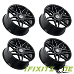 Dolce Luxury Verona 24X10 +25MM Glossy Black Wheel 24" Inch Rim New Set Of. Price: $2692.00.