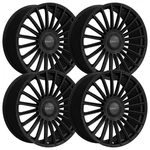 (SET-4) Ravetti M17 22X9 5X112/5X114.3/5X4.5 40MM Black Wheels Rims Inch New. Price: $1412.00.