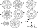 Genuine Subaru Wheel Alloy 28111AN20A New. Price: $439.20.