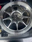 Konig Countergram 18X9.5A 5X114.3 ET35 Hyper Chrome / Machined Lip Used. Price: $250.00.