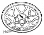*-cap* 2015 16 18 19 Tahoe Wheel 17X8 Rap Factory Alloy Oem Rim Seven Spoke Used. Price: $73.99.