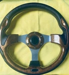 E-z-go Golf Cart Pro-fit 13" Wood Grain- Steering Wheel With Adaptor- 2 Left!!!! New. Price: $125.95.