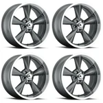Set 17" Voxx B/g Rod Works Old School Gunmetal Machined Lip 17X8 5X4.75 0MM New. Price: $1072.00.