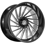 Artem A205 Curvus Flow Formed 22X12 6X5.5" -44MM Black/milled Wheel Rim 22" Inch New. Price: $499.00.