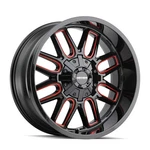 Mayhem Wheel Cogent (8107) Gloss Black Milled Prism Red 8107-8937BTR New. Price: $324.99.