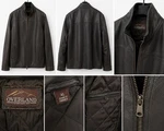 Overland Men S Leather Jacket Xl Black Full Zip Quilted Lined Turkey New. Price: $325.00.