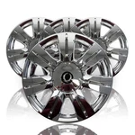 4 Chrome 18" Full Wheel Skins Hub Caps & Center Rim Covers For 2010-16 Cadillac New. Price: $117.99.