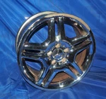 2003-2006 Mercedes W220 Class Amg 18"X9" 5 Spoke Rear Wheel Chrome Oem Used. Price: $104.36.