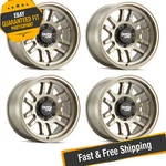 Dirty Life 9310-7983MGD0 Set Of 4 17X9 6X139.7 Canyon Street Gold Wheels New. Price: $919.96.
