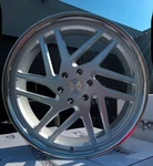 4- Wheels ESKO2, 24X9/24X11SILVER Face Polished Lip 6X139.7 New. Price: $2550.00.