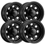(set 4) Black Rock 997B Soft 8 15X7 6X5.5" +0MM Gloss Wheels Rims New. Price: $469.96.