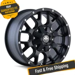 Mayhem 8015-7952MB Warrior Series Matte Black Wheel New. Price: $259.99.