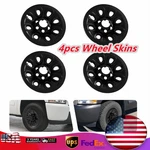 Set Of 4 For Chevy Silverado 1500 Black 17" Wheel Skins Hub Caps Full Rim Covers New. Price: $66.76.